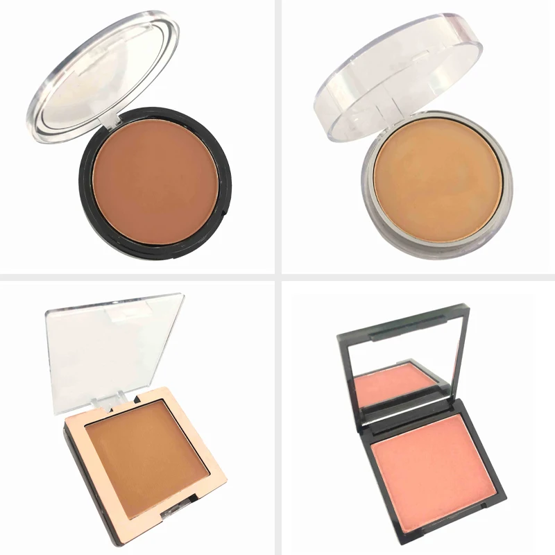 Private Label Custom Makeup Waterproof 3 Colors Organic Vegan Mini Brush Flat Dark Circle Matte Cream Glazzi Concealer Palette