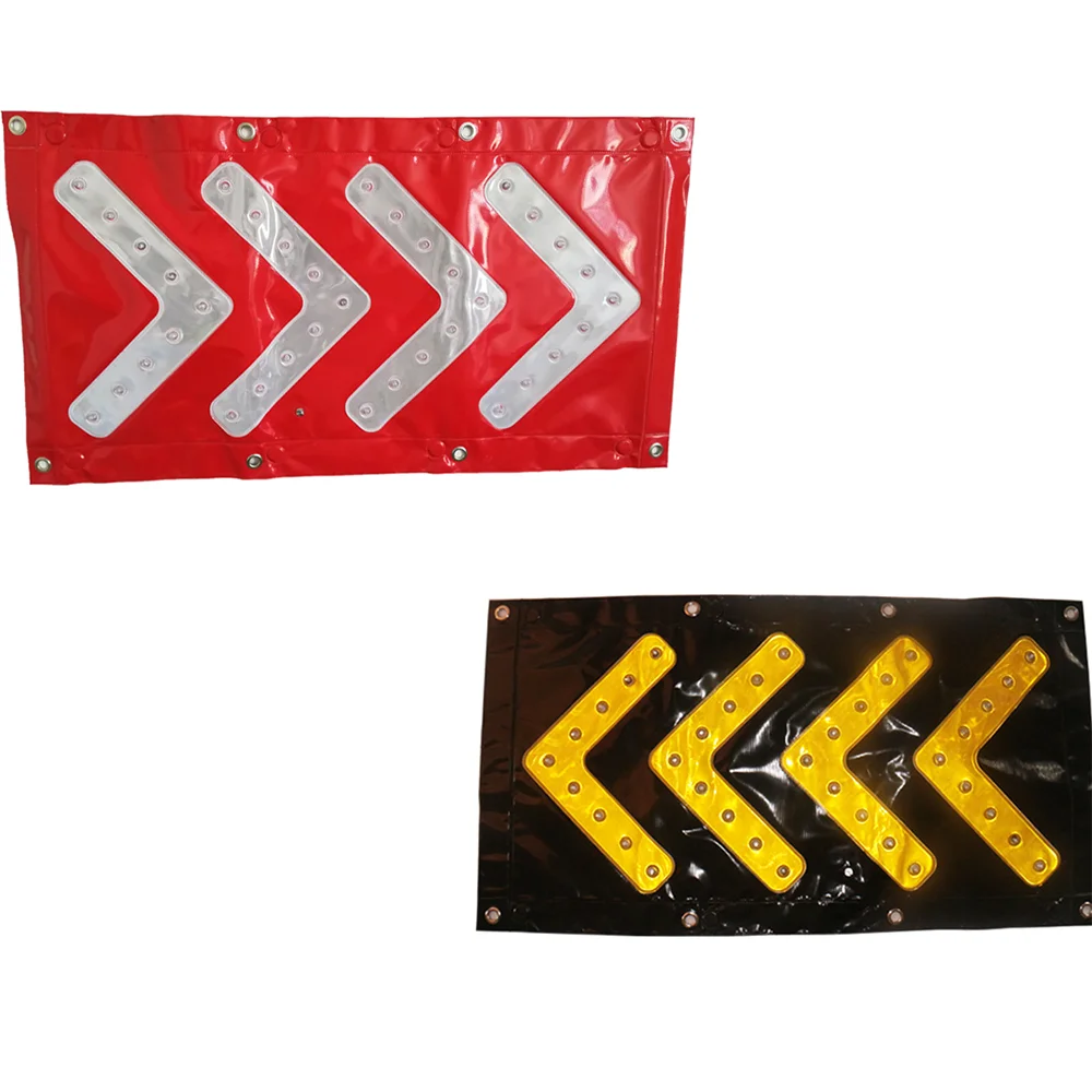 Magnetic LED Direction Sign Large traffic hazzard lights LED flashing arrow sign