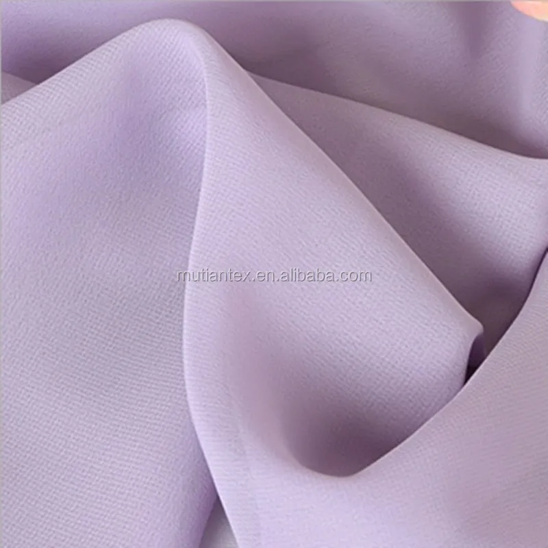 30D polyester chiffon wedding decoration fabric high quality spure silk crinkle chiffon fabric