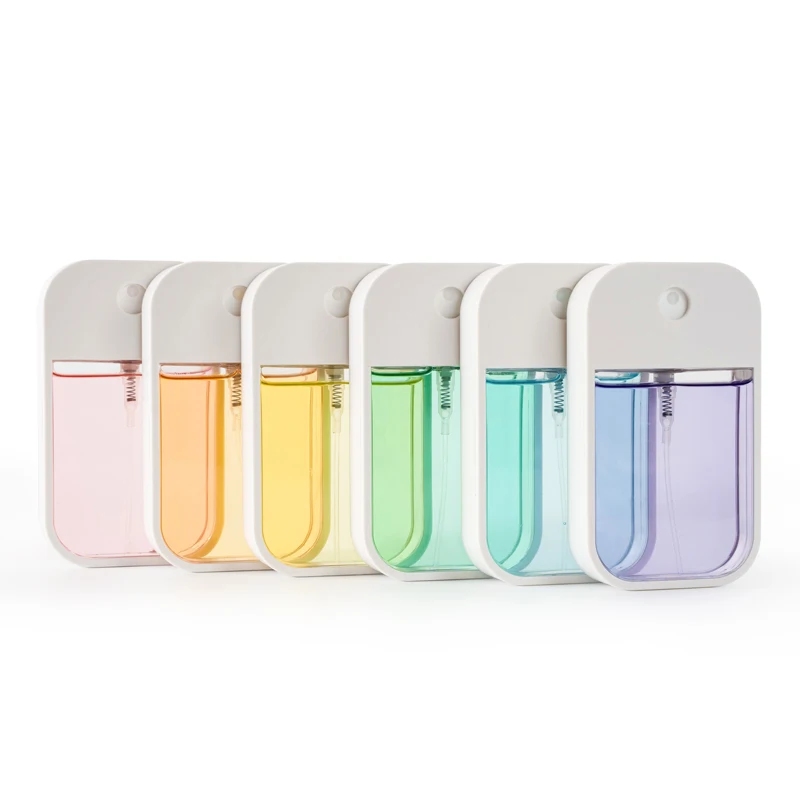 New square shape plastic credit card pocket size perfume spray