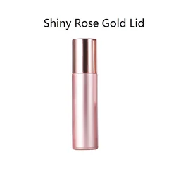 10ml Empty Cosmetic Packaging Rose Gold Roll On Bottle Skin Care Essential Oil Pink Glass Roller Perfume Bottle