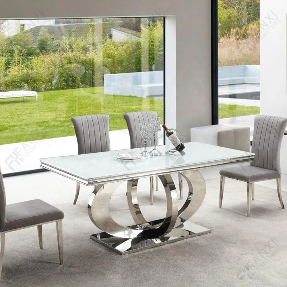 Home furniture grey artificial marble steel leg slate dining table set 4 chairs restaurant tables italian round dining table