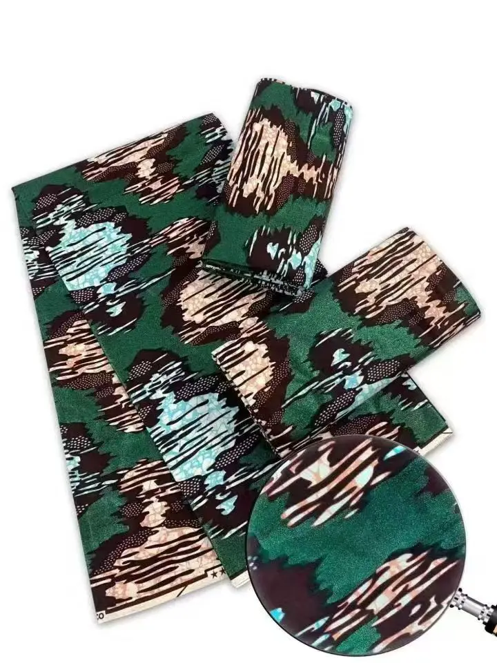 New Design Wholesale Luxury Super Gold real wax print Dutch 100% Holland cotton soft wax cloth fabric for garment home textile