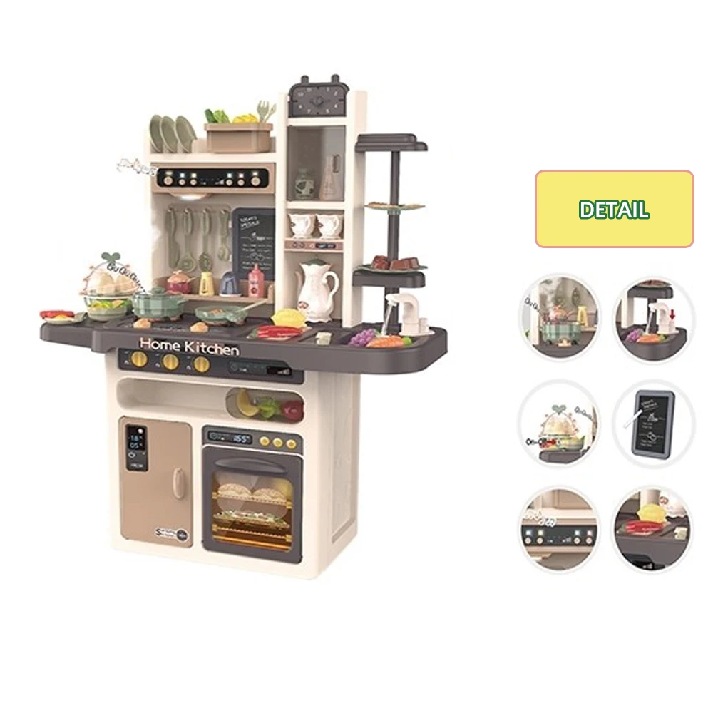 Samlok New Cooking furniture kitchen toy sets with light and sound Cool wholesale Play Game Cooking for children as a gift