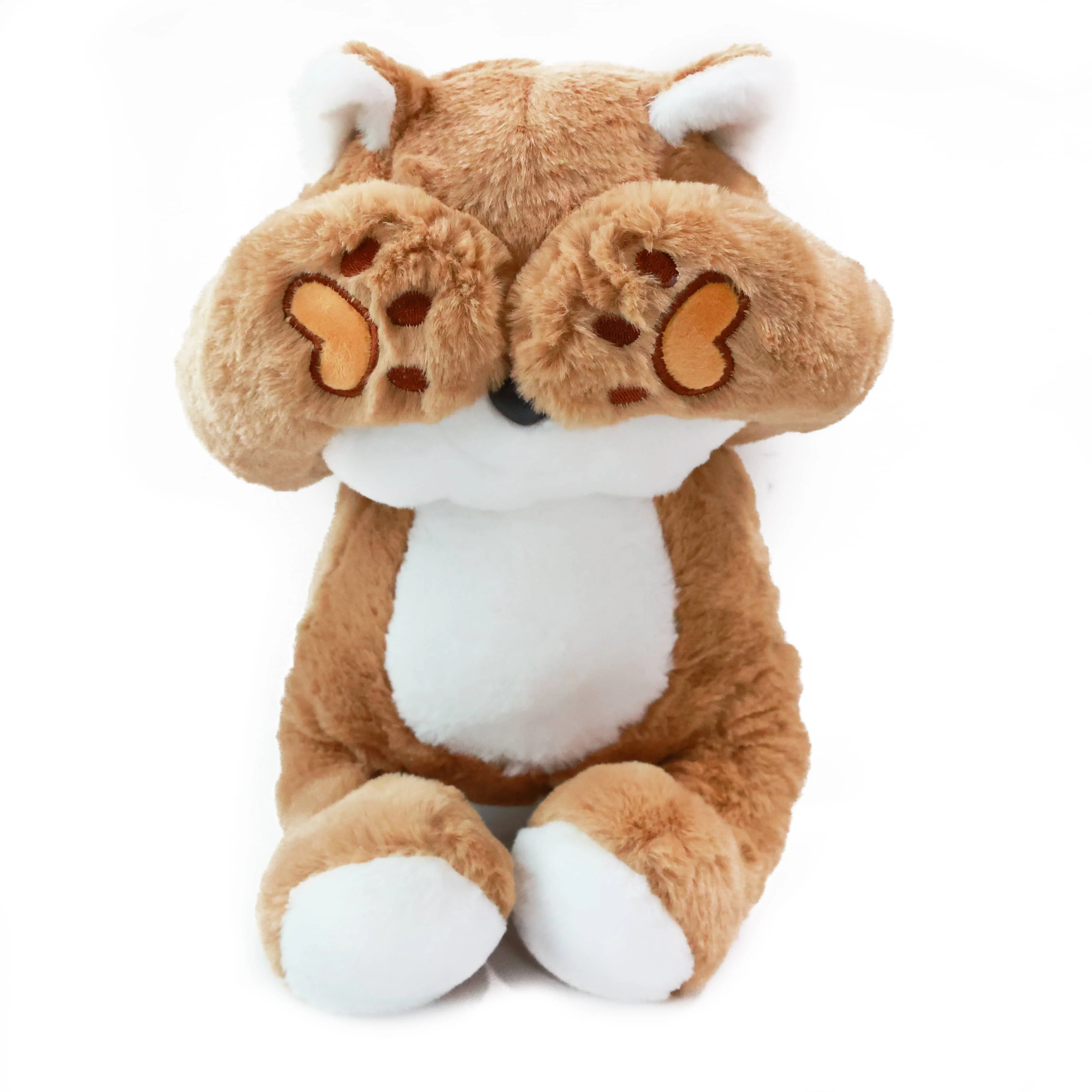 Custom Plush Material Stuffed shy Peekaboo Plush Toy 40cm stuffed animal teddy bear Panda frog rabbit plush toy birthday gift