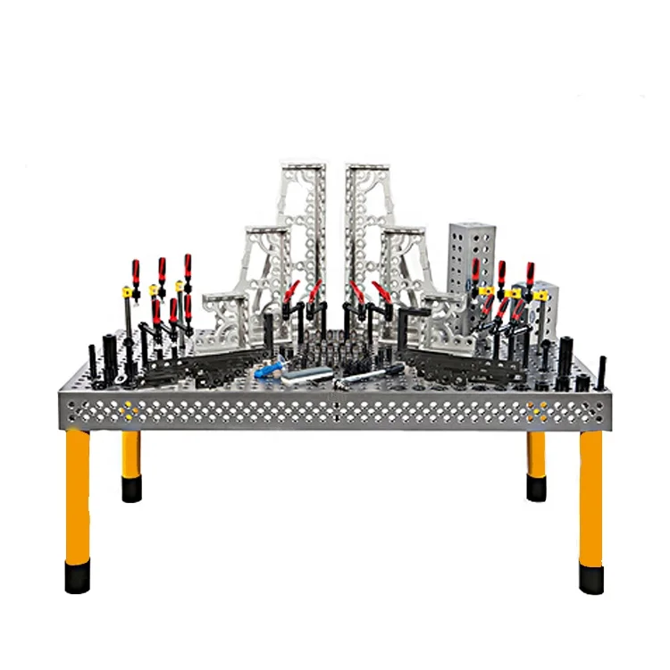 China cast steel/Q345 welding work platform 3D welding table D28 series & D16 with jigs set