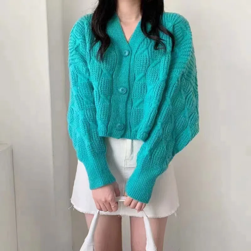 NNR  Women Jacquard Knitwear Ladies  Girls Winter Knit Top Cardigan Women Knitted Sweater