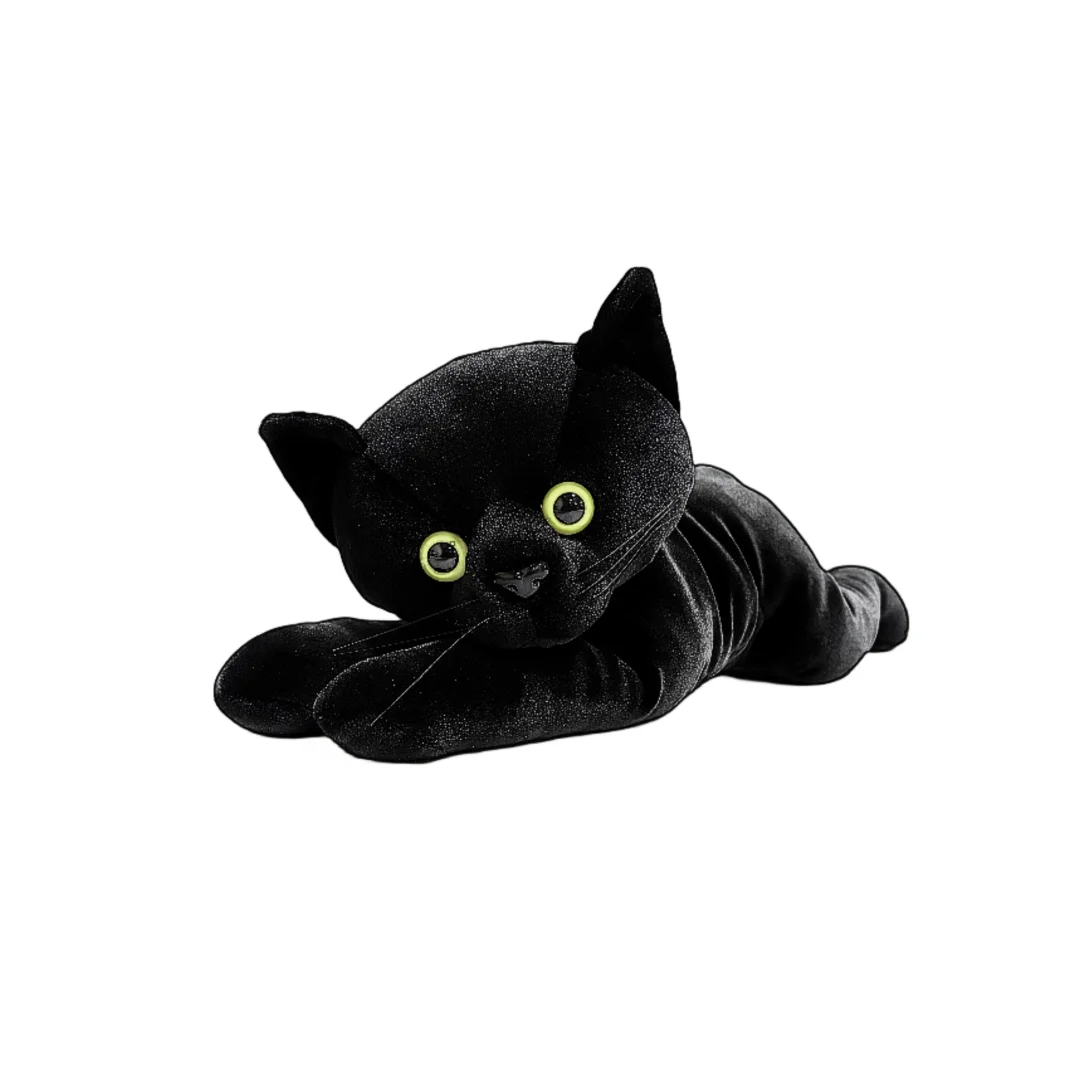 OEM ODM Hand Made Your Design Super Soft Plush Black Cat Stuffed Kitty Cats