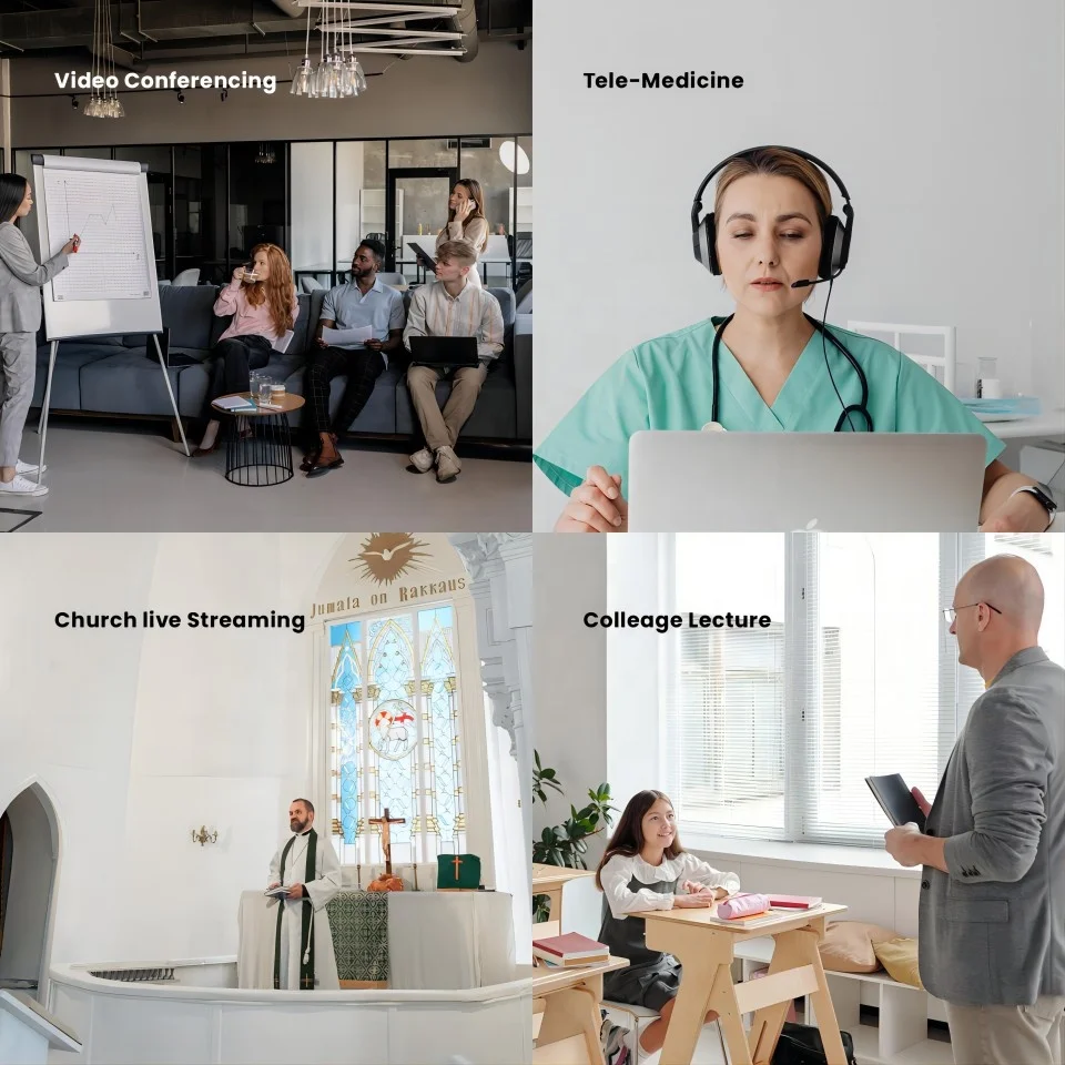 Best Selling 10x Zoom Full HD 1080p Conference PTZ Camera with Remote Control for Meeting Room