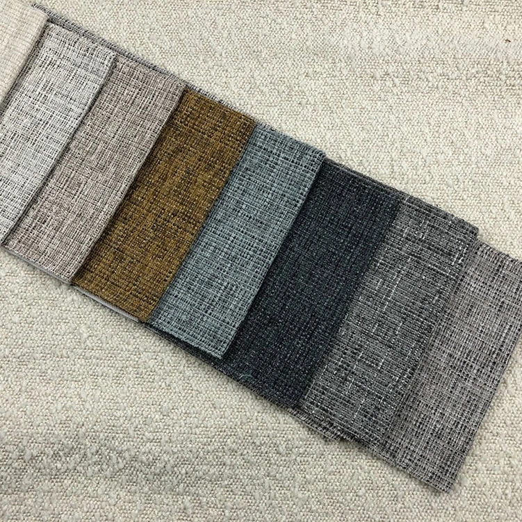 Chenille soft yarn dyed plain weave polyester mesh fabric sofa modern upholstery
