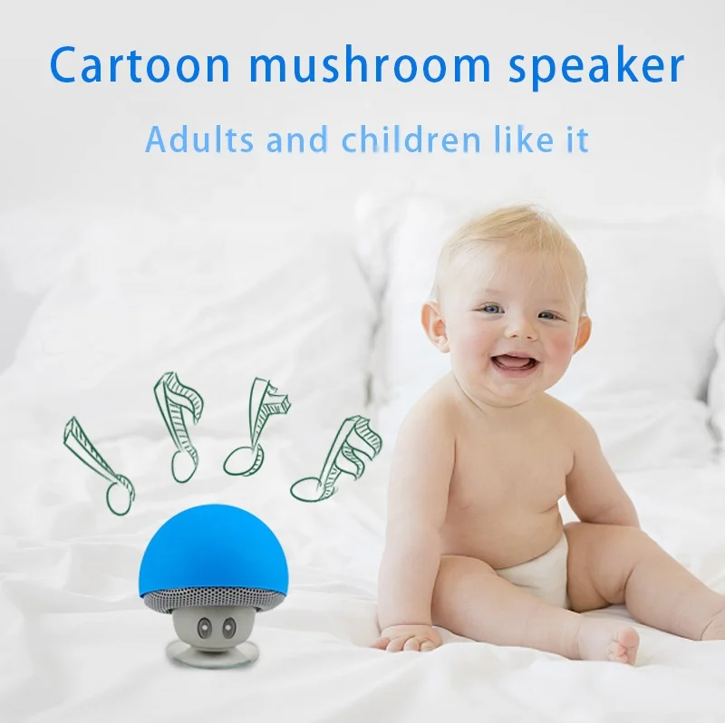 Mini Small Mushroom Outdoor Blue Tooth Speaker Amplifier Custom OEM Good Music Portable Bluetooth Wireless Speaker