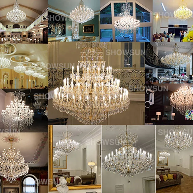 Custom wedding romantic purple maria theresa luxury k9 crystal candle chandelier lighting