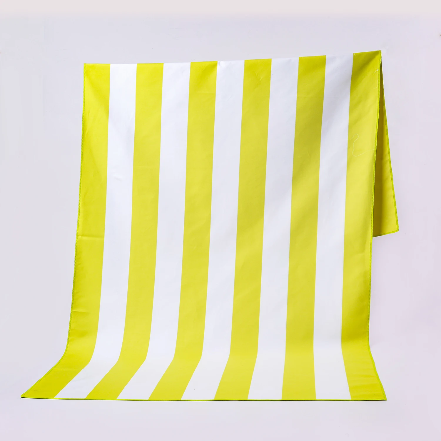 Custom Printed Microfiber Suede Hotel Terry Pink Striped Beach Towel