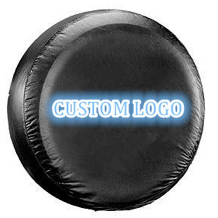 Custom Logo 600D Oxford Tyre Storage Dust Proof Wheel Universal Rear Car Spare Tire Cover