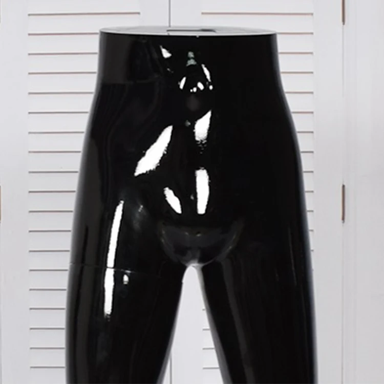 Customize Plastics Glossy Black For Jeans Display Lower Body Female Legs Mannequin
