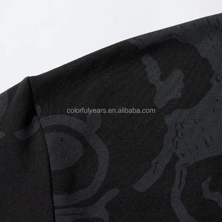 Heavyweight Plain No String Wholesale Mans Crewneck Sweater Sweatshirt Patchwork Teddy Bear Full Print Anime Hoodies