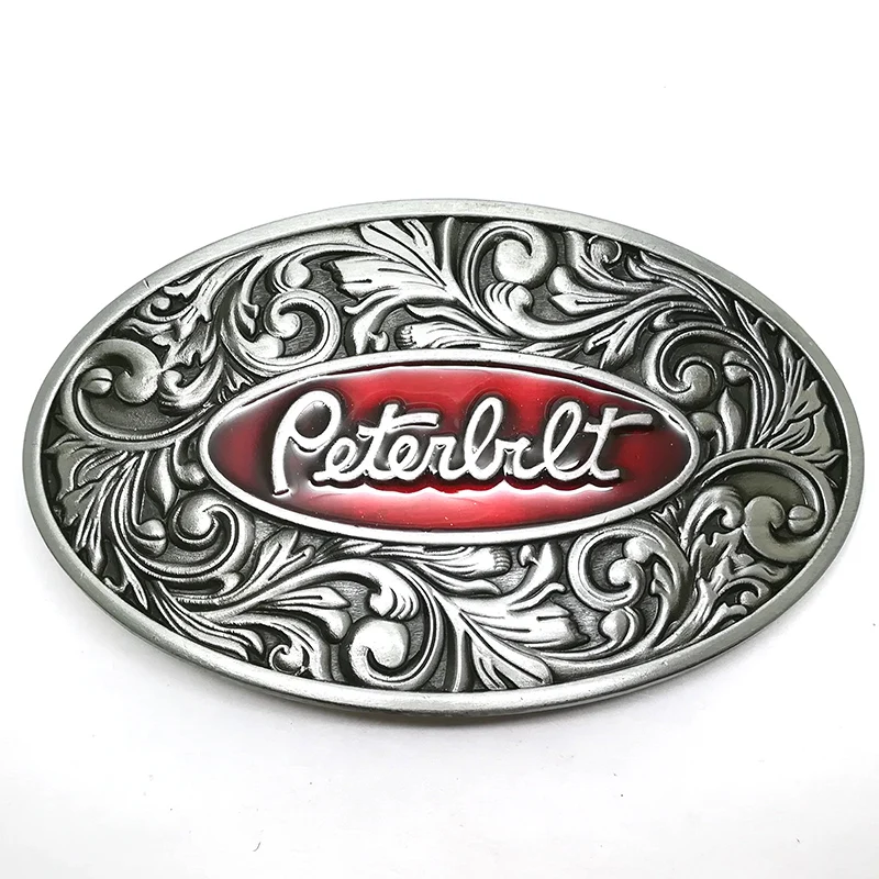Индивидуальный 3D дизайн, персонализированная Западная винтажная ковбойская пряжка для ремня, овальная гравированная металлическая пряжка с эмалью и логотипом