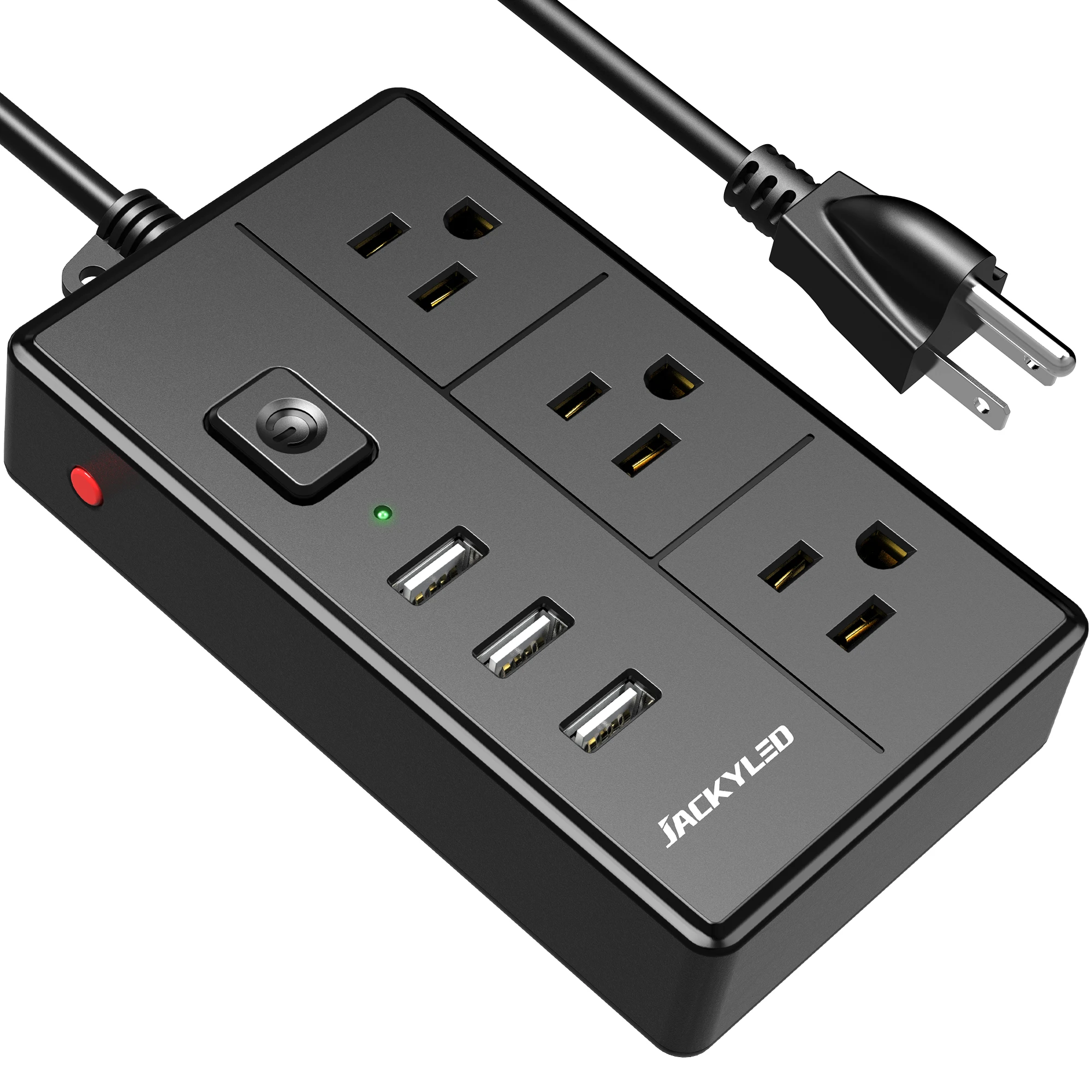 wholesale moq 1.5m long cord 3 outlets 3 usb ports tabletop power extension socket strip with usb
