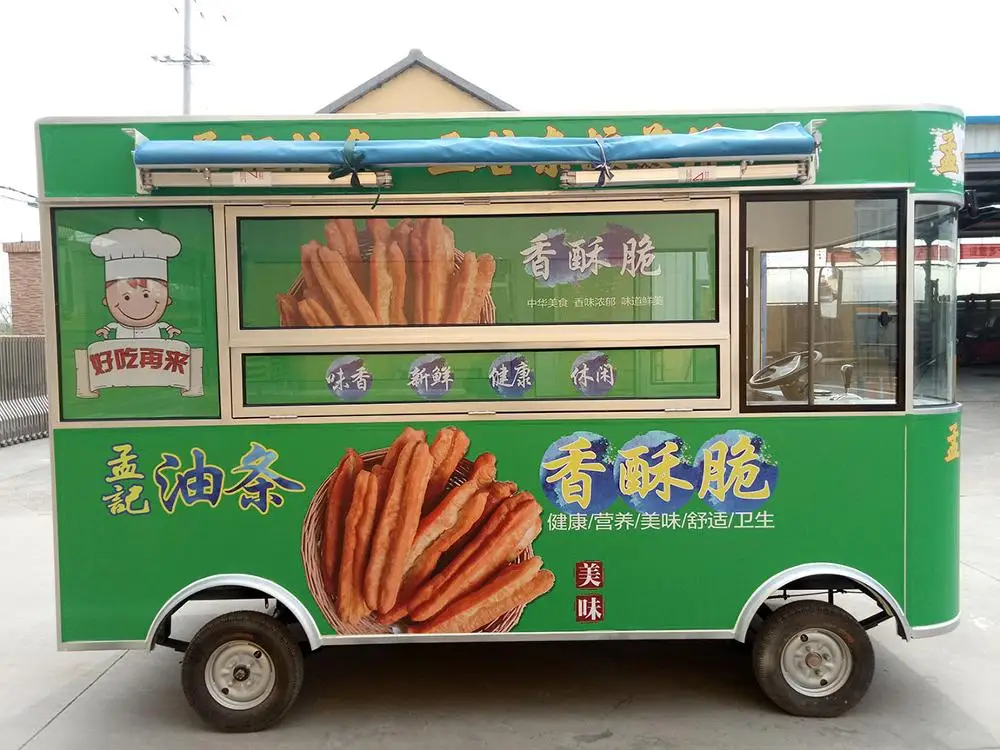 Car For Fast Gourmet Popcorn Camping Kitchen Caravan / Mover Cheap Catering Food Cart With  Camp Trailer Forward