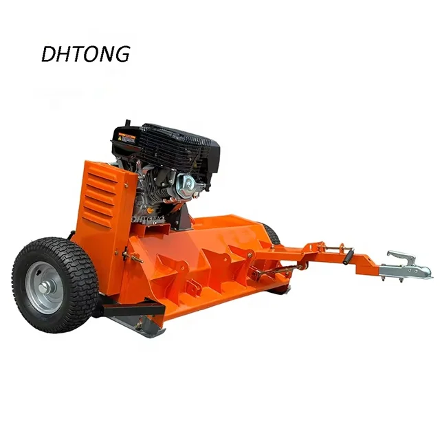 2024 Hot Sale Self-Propelled Flail Mower Quad Towable Gasoline for Garden Managers ATV compatible for SAE Industrial Grade