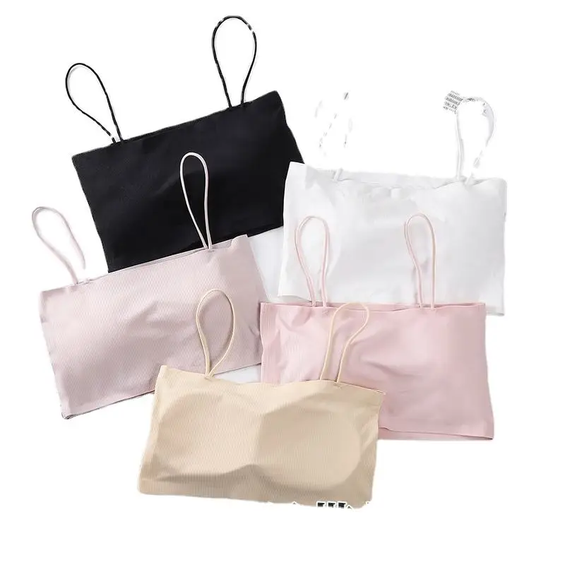 Custom seamless underwear 3001# The Latest Design Ladies Tube Top Ice Silk Comfortable Sling Tube Top Bottoming Inner Wear Bra