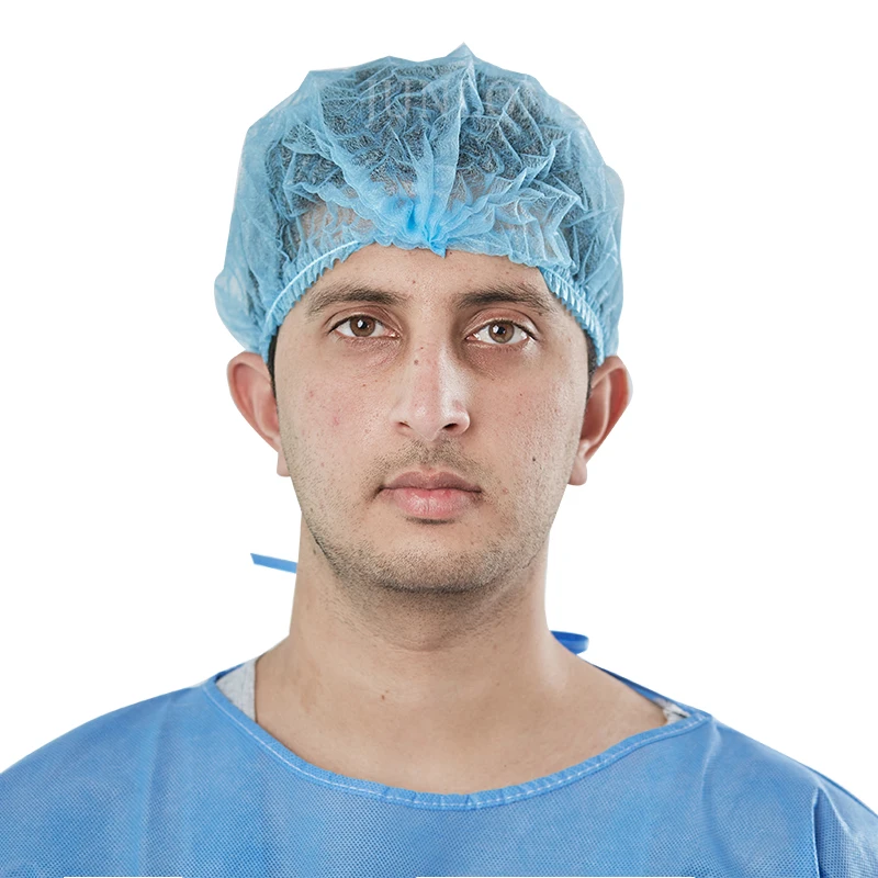Nurse   Use Case of 1000 21inch Non-woven Disposable Round Cap Bouffant Surgical Cap