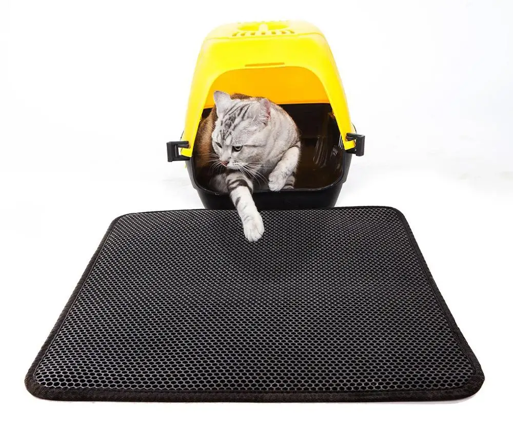 Складной коврик для чистки от производителя водонепроницаемый двухслойный кошачьего туалета EVA