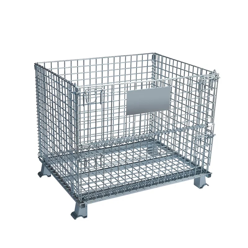 2022 Hot Selling Storage Foldable Metal Wire Mesh Box Pallet Cage