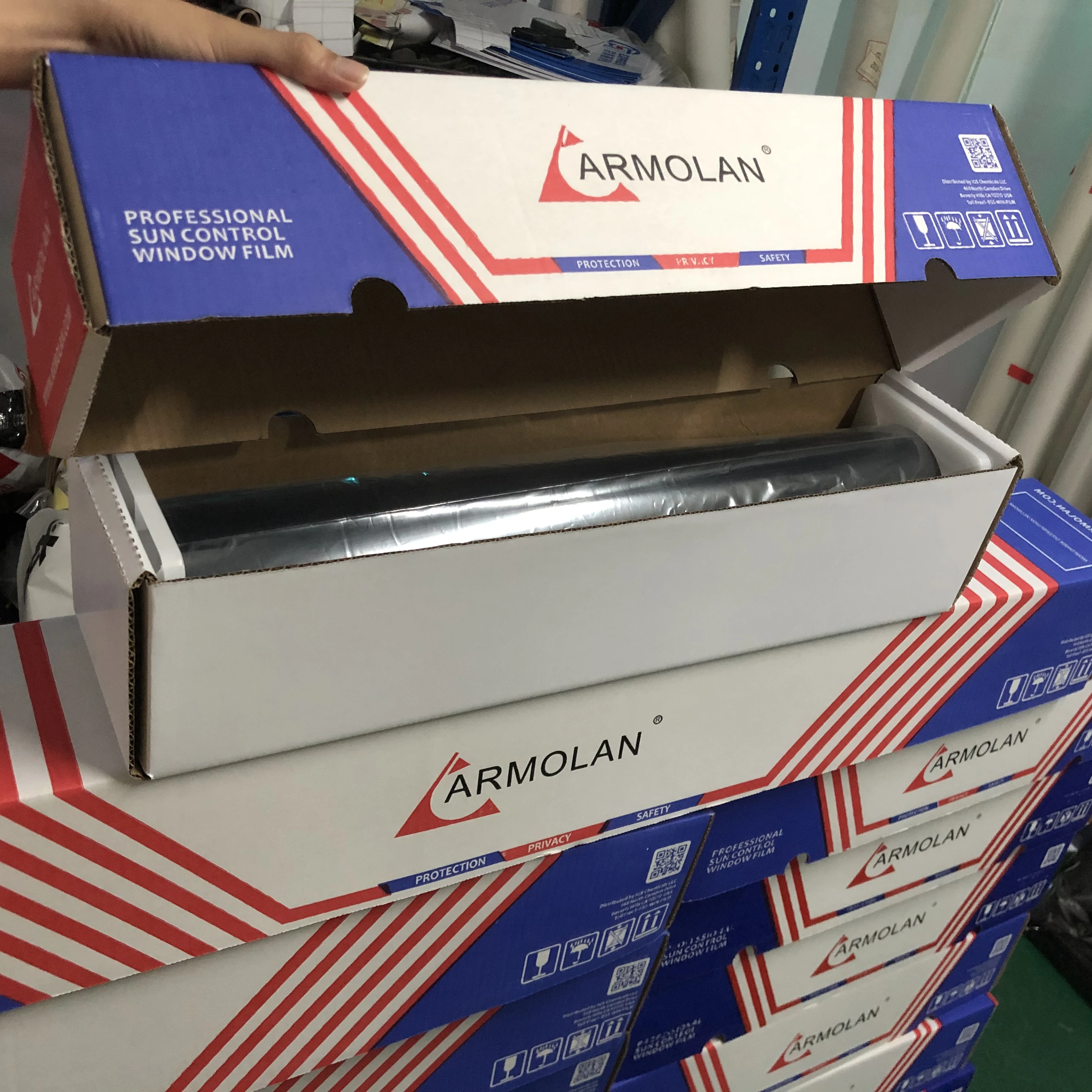 Armolan window 2ply black  solar ceramic window film waterproof  for car Anti-scratch sticker privacy