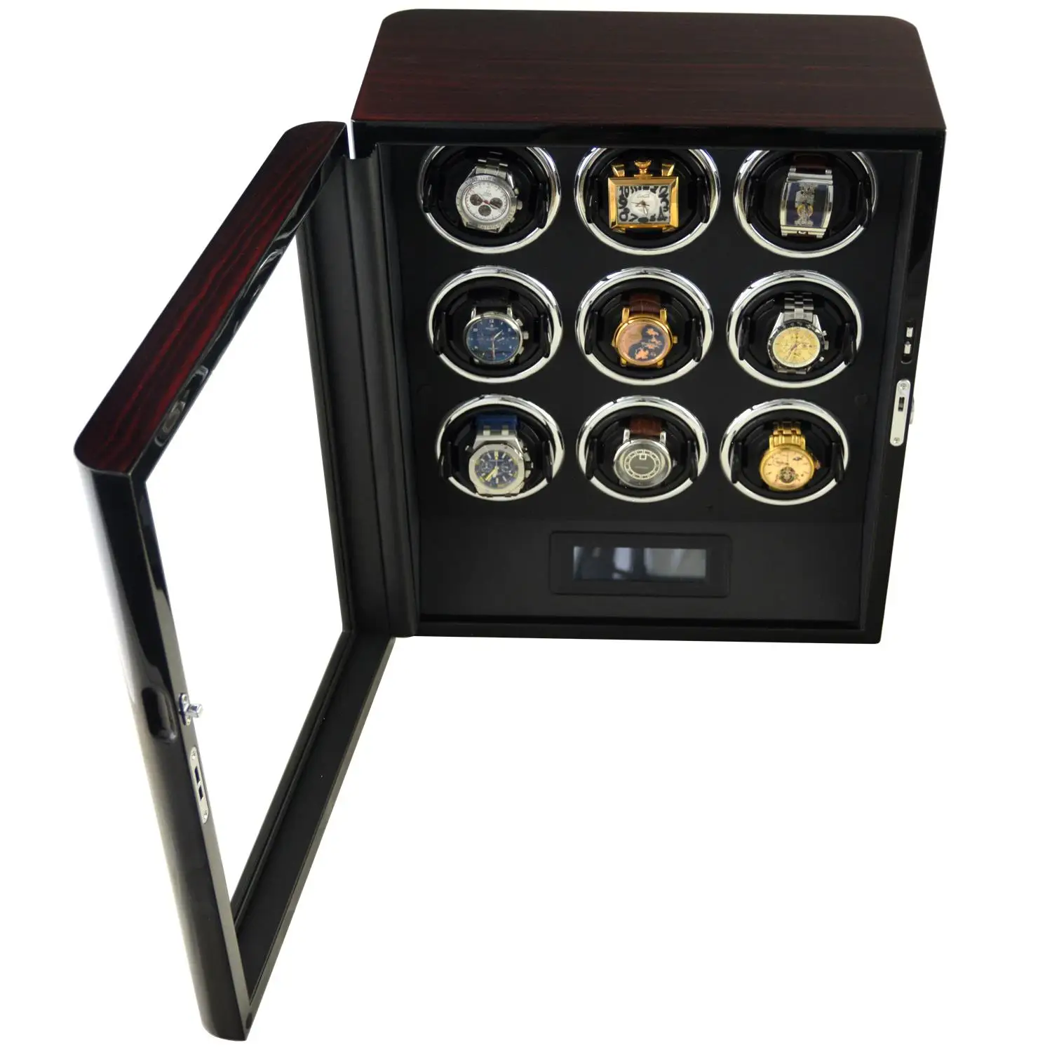Goochy GC03-N85EB-L-ARF Hot Selling Handmade Wholesale Fingerprint Unlock LED Light Luxury Automatic watch winder safe