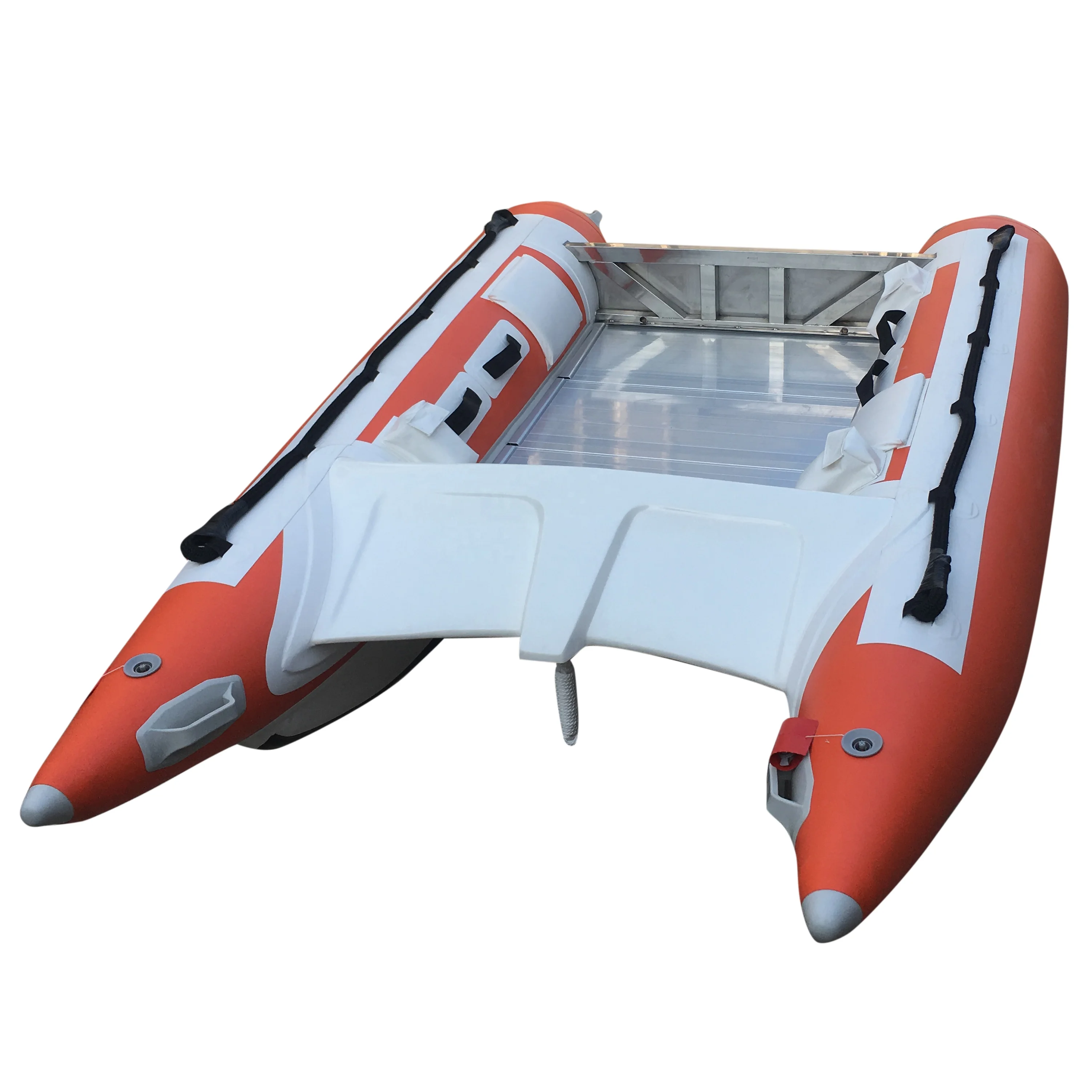 Goethe 335cm   Fishing Aluminum Bottom Rowing Boats For 2 Person GTMC330 Airbag Diameter 50cm Chinese catamaran