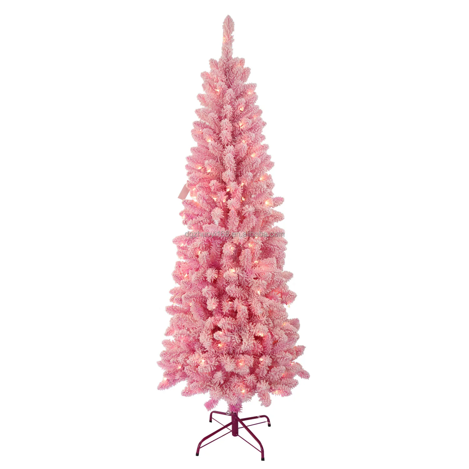 6FT Lovely Pink Creative PVC Christmas Tree for Room, Office, Party. Pink Christmas Tree