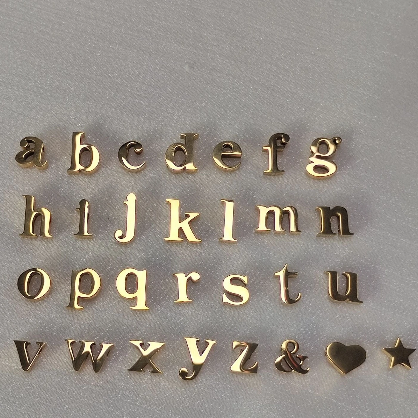 Initial Charms Hot Sale Stainless Steel Necklace Jewelry 18k Gold Plated Alphabet Mini Initial Letter Charm Necklace For Girl