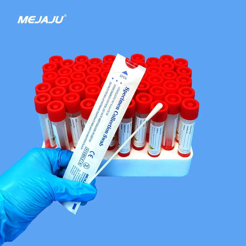 
Nasophoryngeal Throat flocked microfiber swab Swab for nasal sample collection oral swab kit 