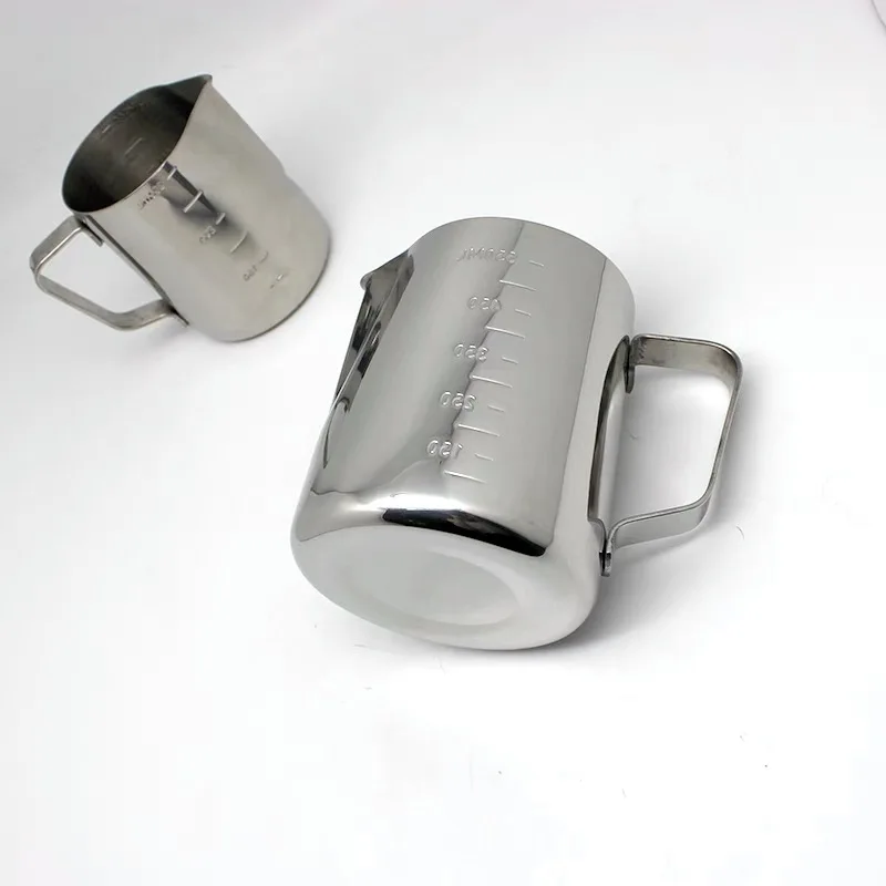 350ml 600ml Stainless Steel Barista Silver Bag Latte Maker Arab Sharp Spout Frothing Steaming Coffee Jug Pitcher