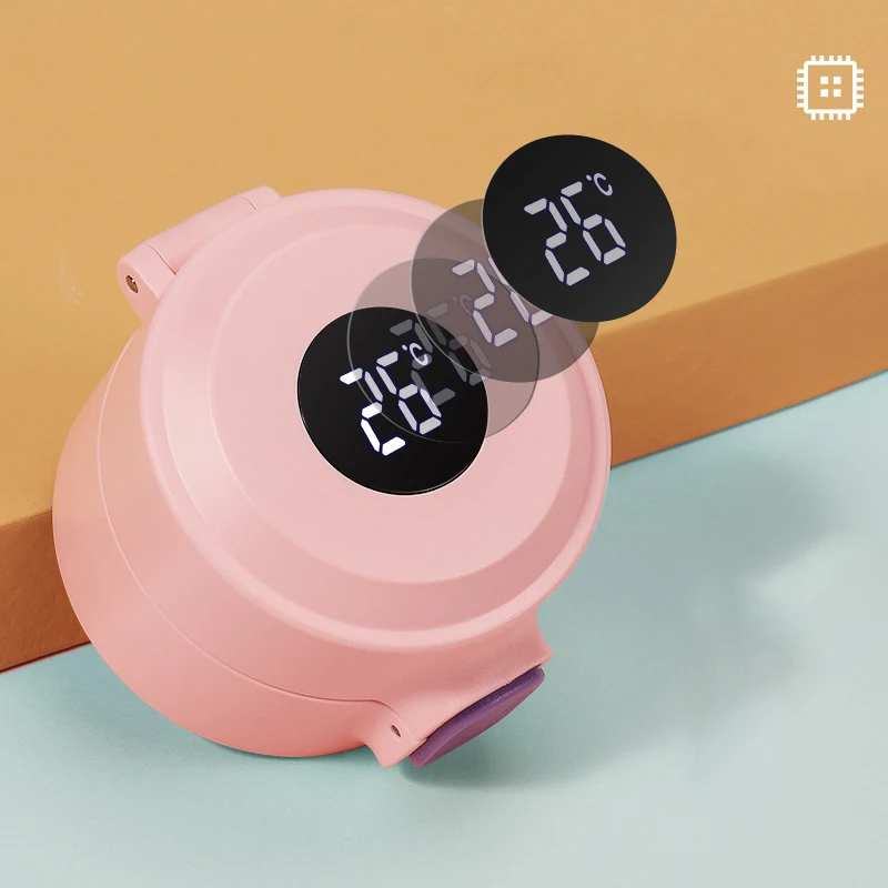 HongTai Drinkware Easy Lock Vacuum Flask with LED Display Digital Water Bottle for Baby Milk Powder