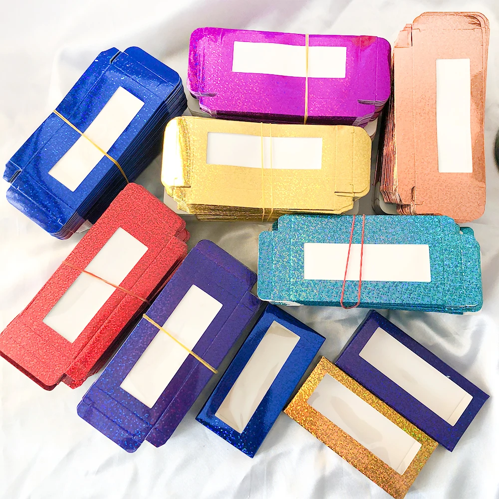 50 pcs Wholesale custom lash box container empty lash box container vendors Private Label Custom 3d Mink Lashes Wholesale Vendor