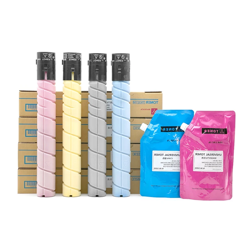 zhuhai Konica Minolta BHC C 454 554 308 368 458 558 658 TN512 ceramic Toner Cartridge powder A33K232  A33K332 A33K432 A33K132