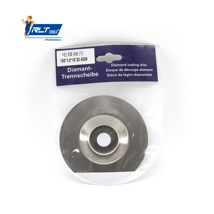 RLT Tools China Factory Supply Diamond Thin Cut-Off Disc Silver Single Metal Diamond Cutting Disc For Wood Material Cutting