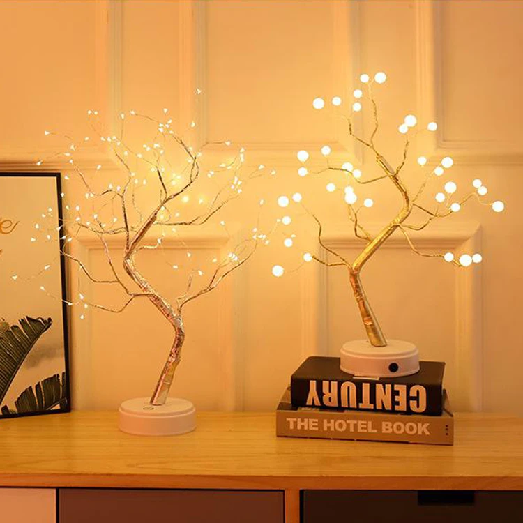 Indoor LED Festival Decoration Light New Year Creative Emulational Tree Lamp For Wedding Party Christmas Fairy Night Light