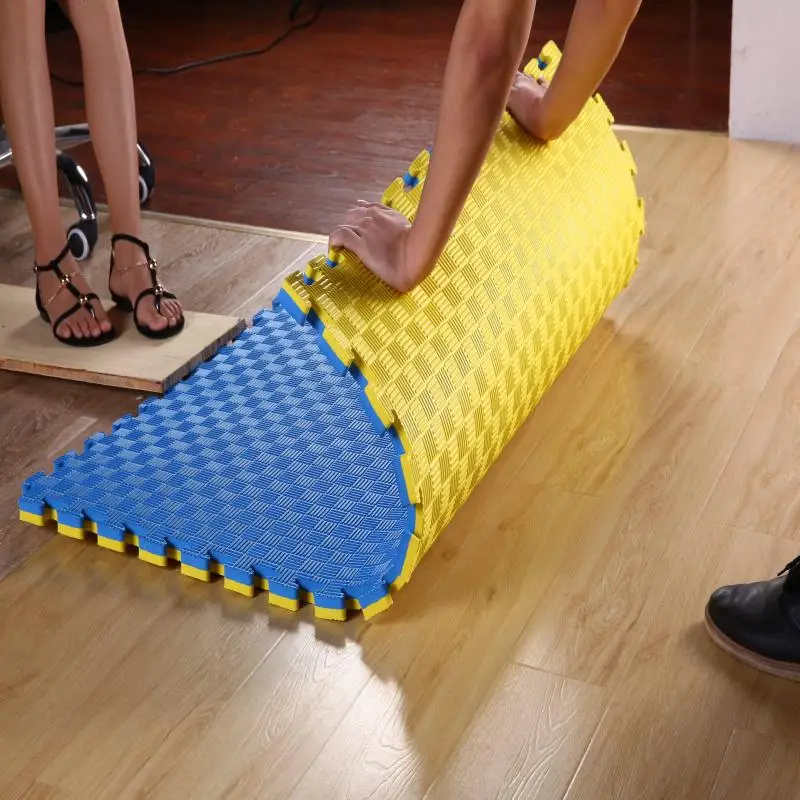 Lifttop Martial Arts Mats EVA Black Yellow Blue Green Waterproof Floor Mats Taekwondo Karate Judo Exercise Puzzle Mat Tatami