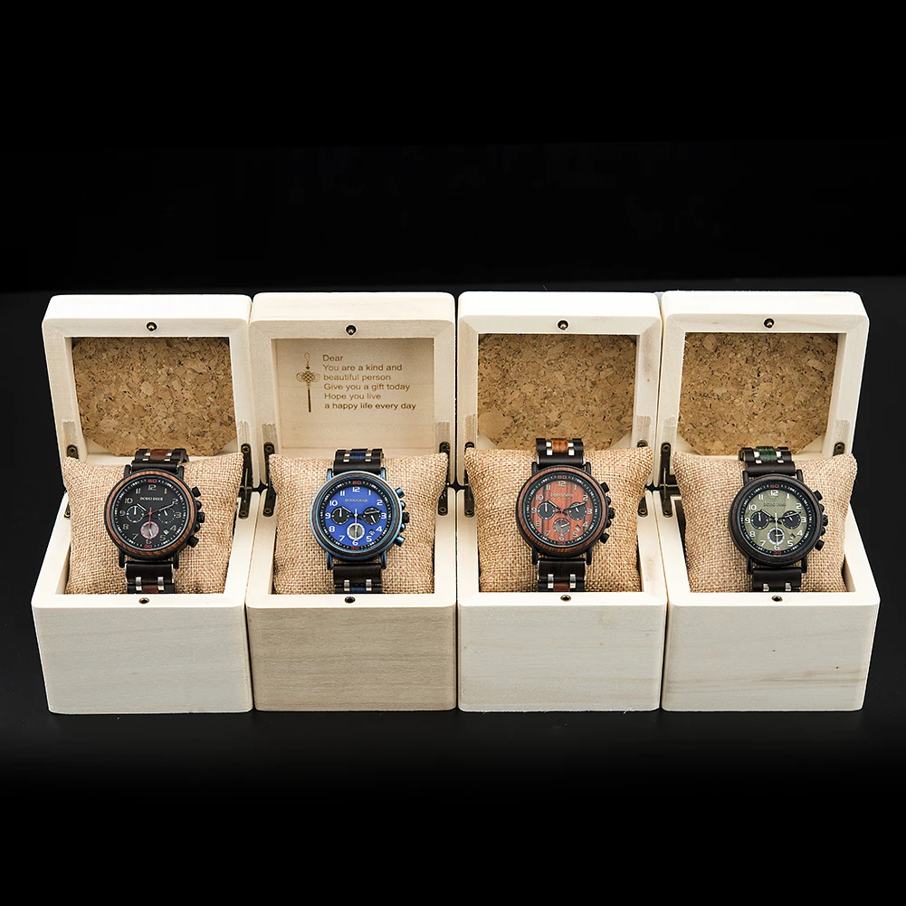 DODO DEER Wood Engraving Personalized Men Watch Top Wooden Timepieces Custom LOGO Watches for Dad Husband