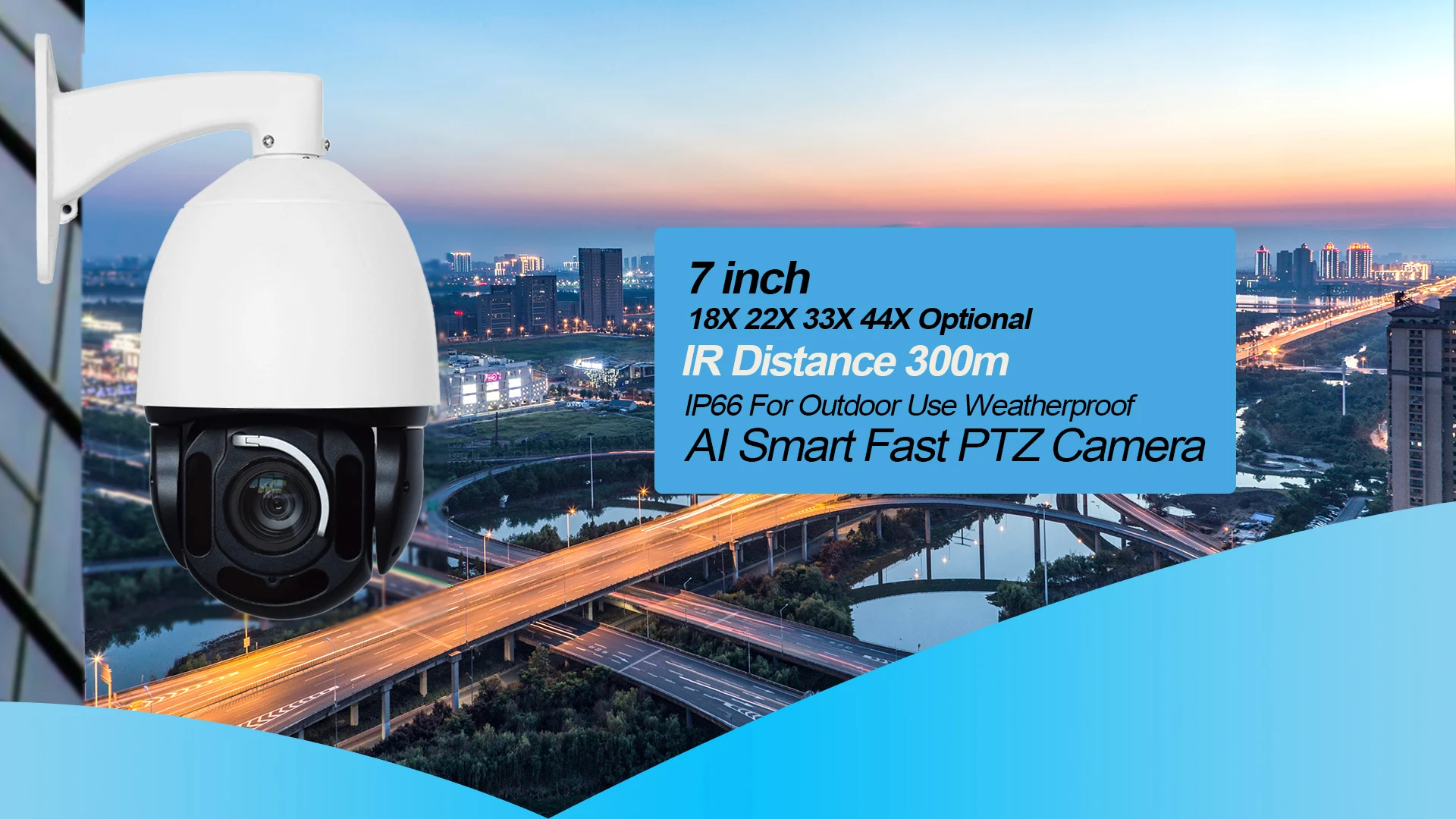 Waterproof PTZ Speed Dome Camera 1080P Outdoor Full HD Smart TVI CCTV Camera 2MP 25X IR Analog PTZ Security Camera