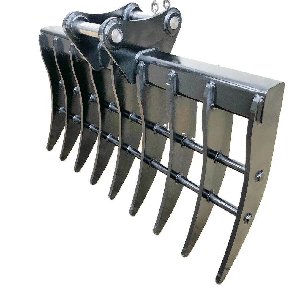 Excavator Attachment Manual Root Rakes Mechanical Big Ripper Rakes for Excavator