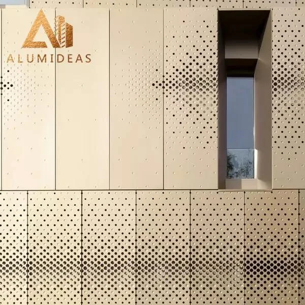 Perforated Metal Panel External Cladding  Facade Panel For Architecture Decorative  Curtain Wall