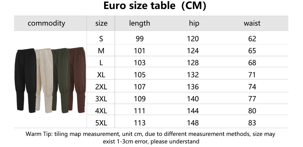 Medieval Pants Viking Pirate Costume For Men Women Pirate Trousers Lace Up Renaissance Pants Brown Black Plus Size Halloween