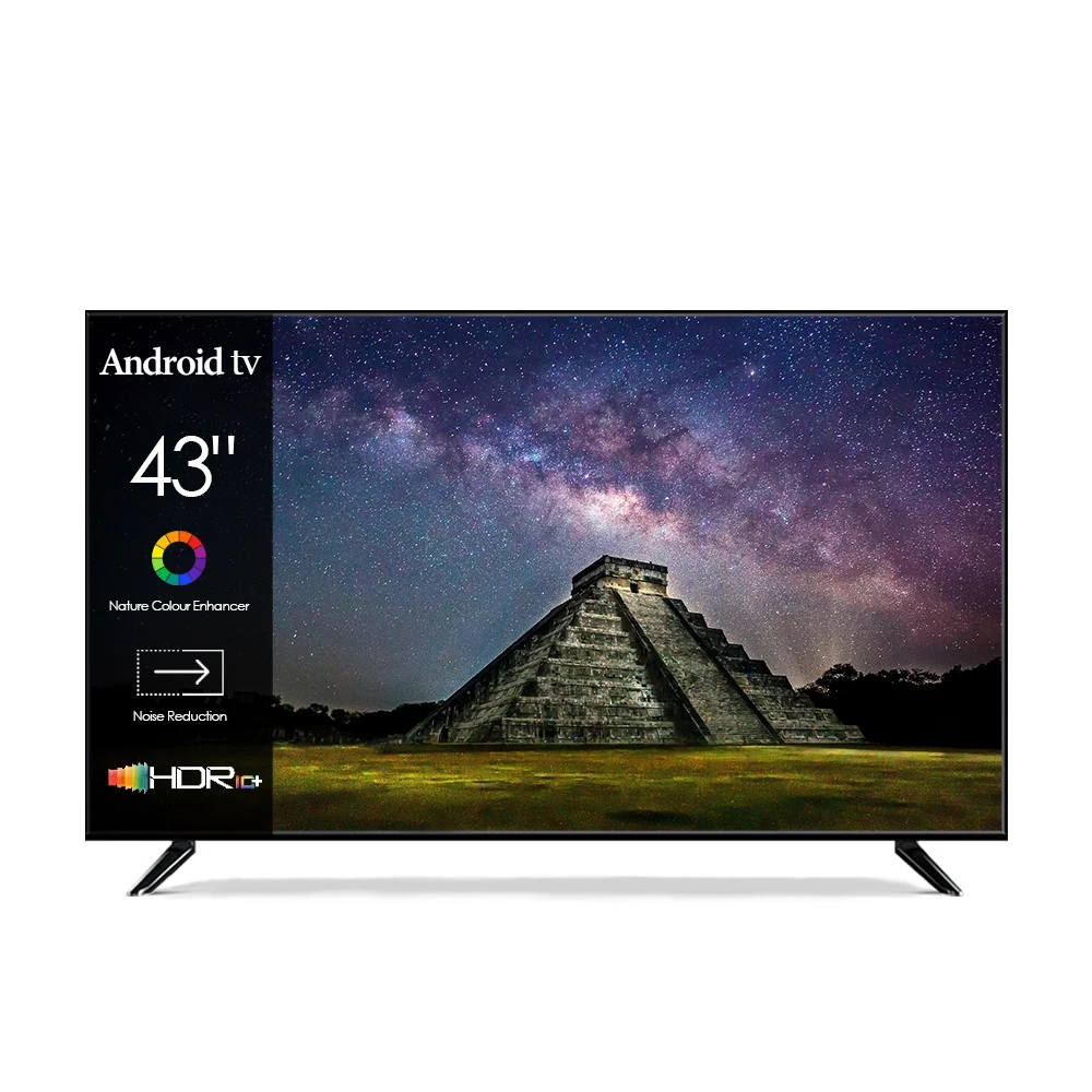 China Factory 43 Inch LED Panel 4K Ultra HD LED LCD TV De 55 65 75 Pulgadas Smart TV