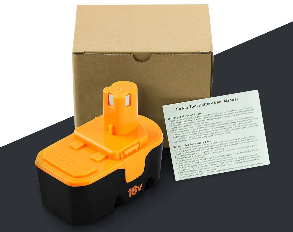 P108 Rechargeable power tool battery Ryobi 18V Lithium Battery