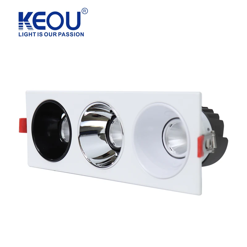 Customizable cob led downlight mounted led down light square cob light led