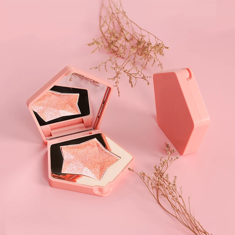 
3 Colors Private Label Highlighter Makeup Powder Highlighter Toner Flash Powder Ginger Matte Diamond Face Brighten Blush 